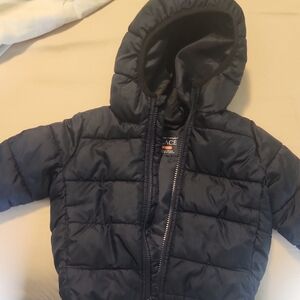 The Children's Place Blue Quilted Puffer Jacket with Hood